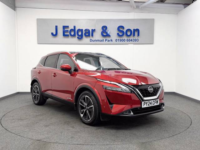Nissan Qashqai 1.5 E-Power Tekna 5dr Auto Hatchback Petrol / Electric Hybrid Red