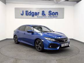 HONDA CIVIC 2018 (68) at J Edgar & Son Ltd Frizington