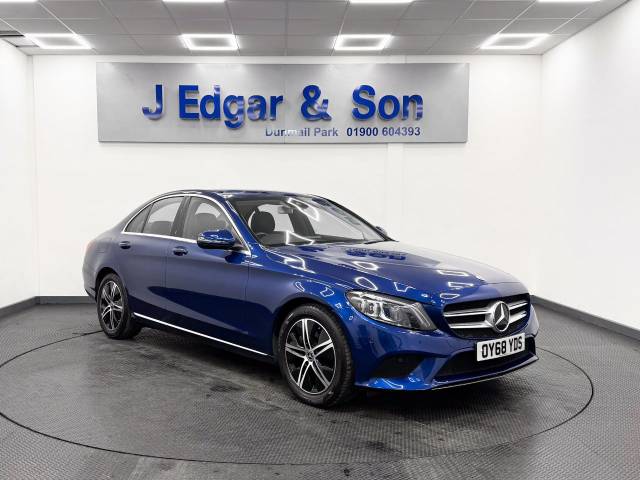 Mercedes-Benz C Class 1.5 C200 Sport Premium 4dr 9G-Tronic Saloon Petrol Blue