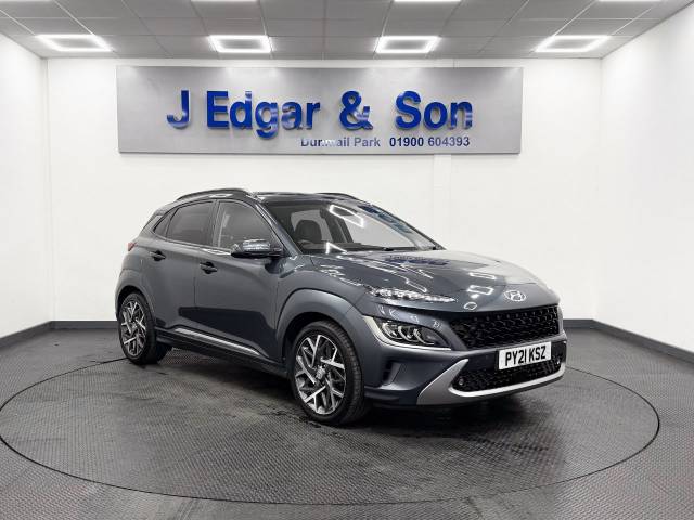 Hyundai KONA 1.6 GDi Hybrid Ultimate 5dr DCT Hatchback Petrol / Electric Hybrid Grey