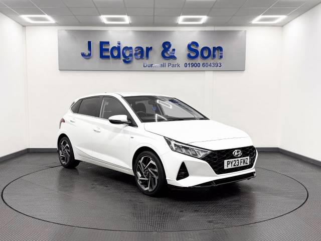 Hyundai i20 1.0T GDi 48V MHD Premium 5dr DCT Hatchback Petrol White
