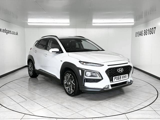 Hyundai KONA 1.6 GDi Hybrid Premium SE 5dr DCT Estate Petrol / Electric Hybrid White