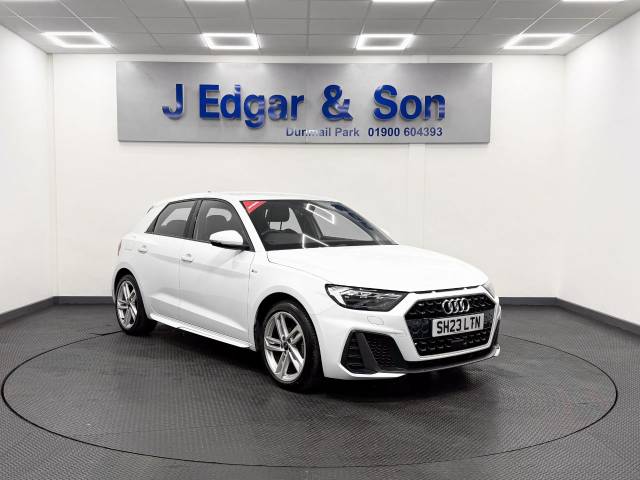 Audi A1 1.0 30 TFSI 110 S Line 5dr S Tronic Hatchback Petrol White