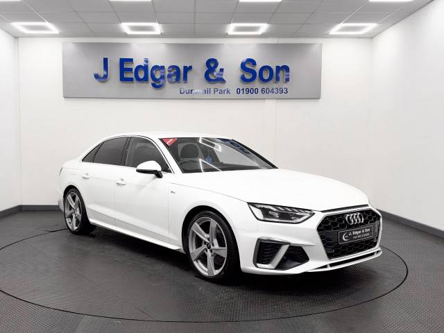 Audi A4 2.0 35 TFSI S Line 4dr S Tronic Saloon Petrol White
