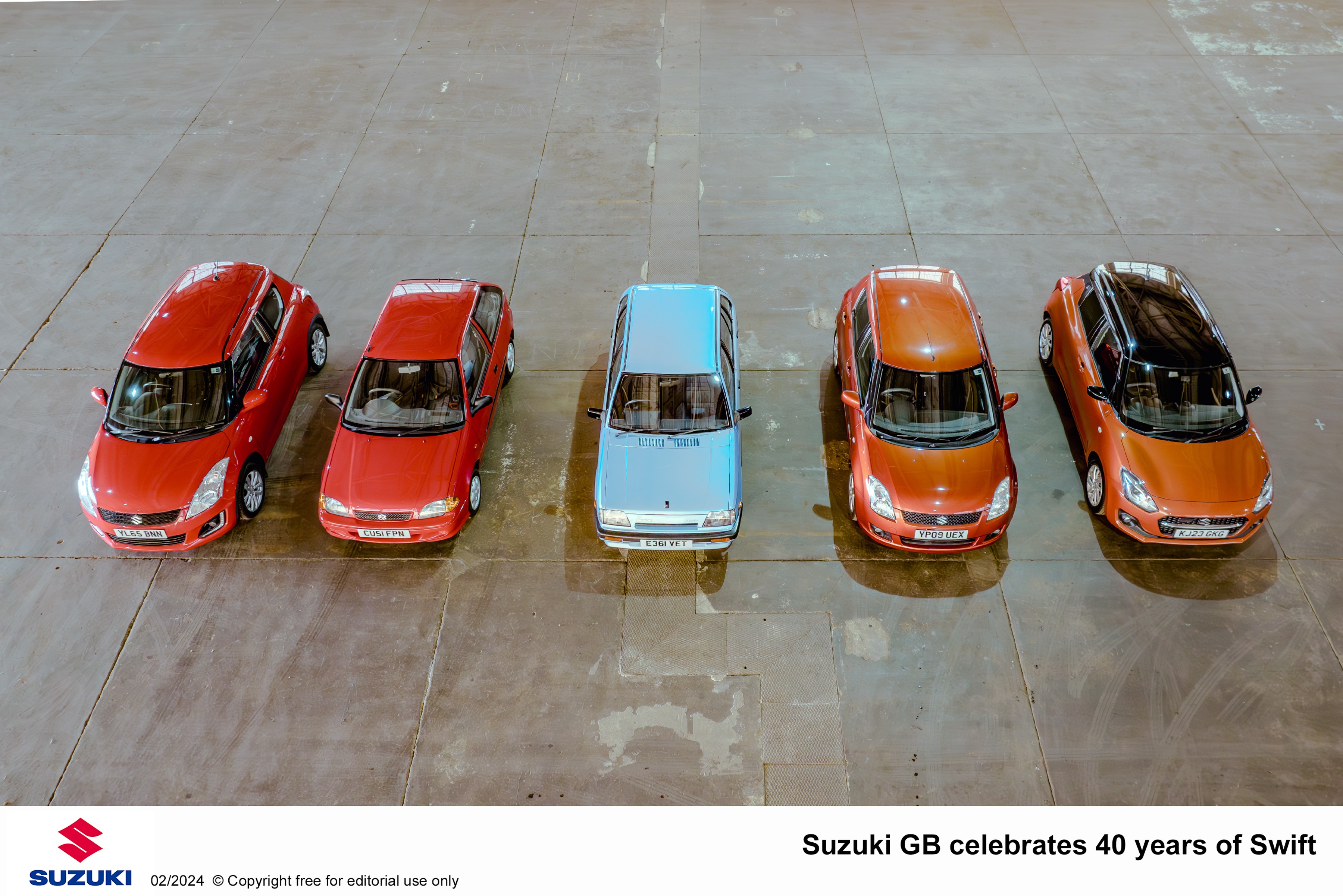 Suzuki GB celebrates 40 years of Swift